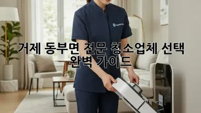 거제 동부면 전문 청소업체 선택 완벽 가이드 🏡✨