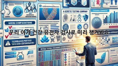우리 아가👶 건강, 유전자 검사로 미리 챙겨봐요! 🧬